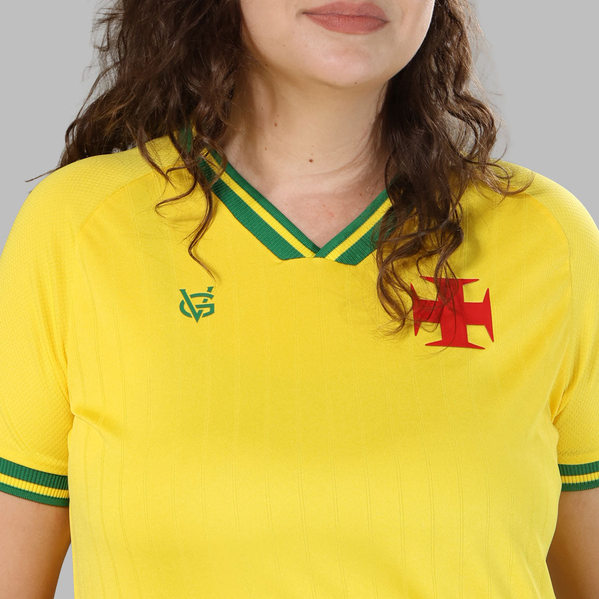 Blusa Feminina Vasco Brasil Canária da Colina Amarelo 2