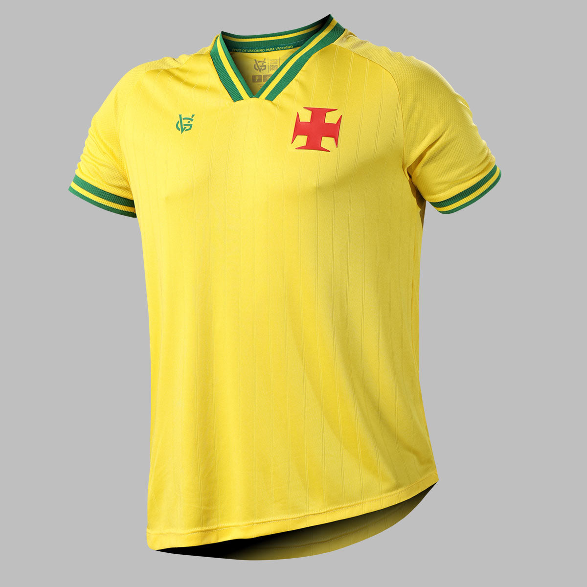 Camisa Infantil Vasco Canária da Colina Poliéster Amarela 4