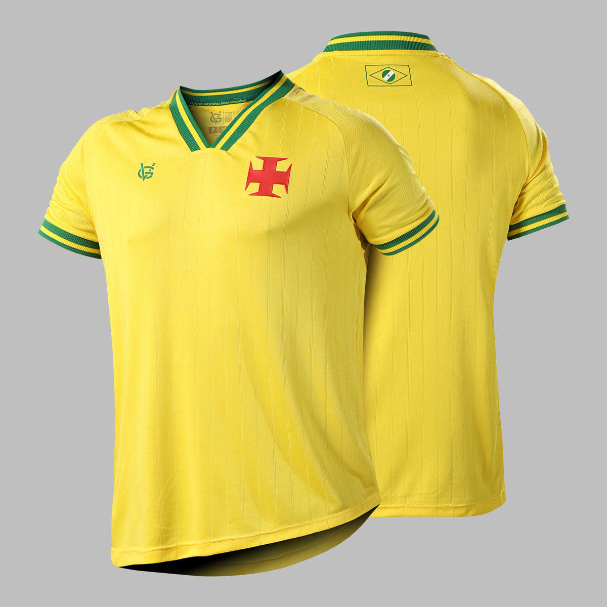 Camisa Vasco Canária da Colina Juvenil Amarela