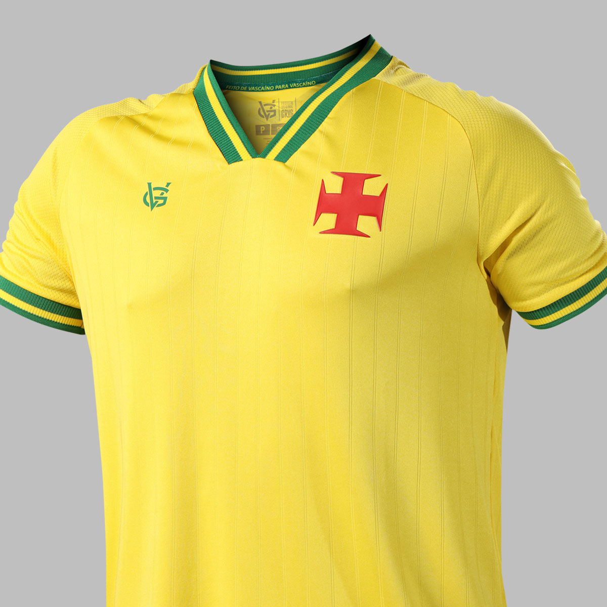 Camisa Vasco Canária da Colina Juvenil Amarela 2