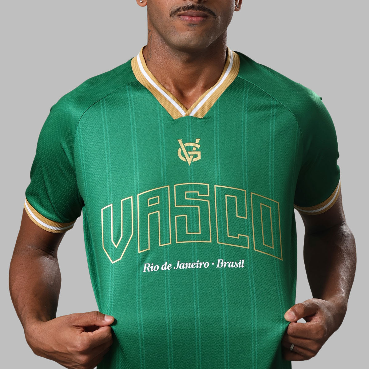 Camisa Vasco Brasil Louro da Colina Masculina Verde 3